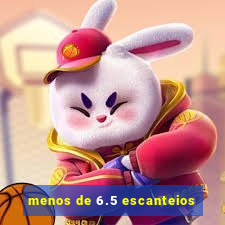 menos de 6.5 escanteios