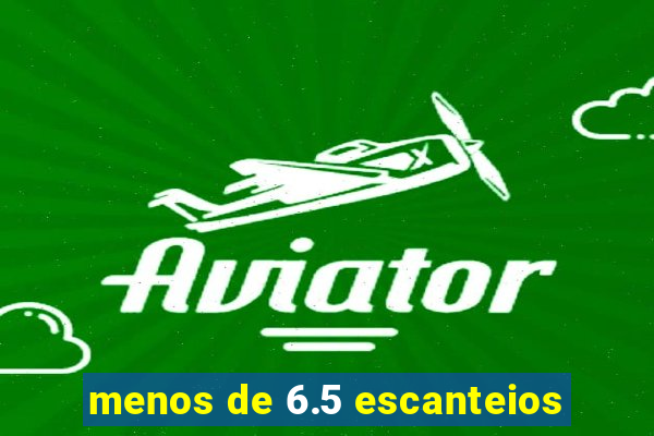 menos de 6.5 escanteios