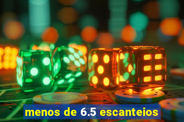 menos de 6.5 escanteios