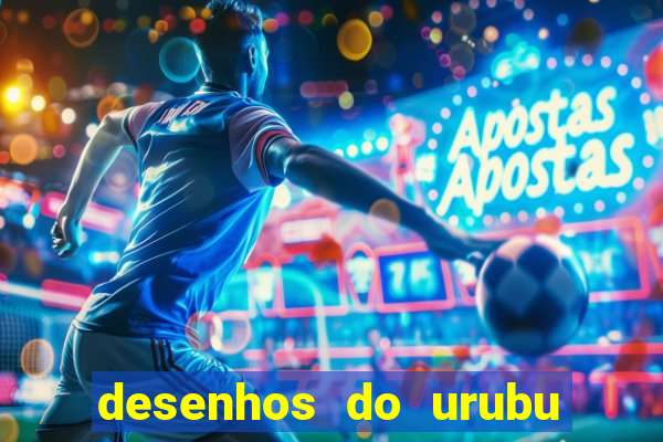 desenhos do urubu do flamengo para colorir