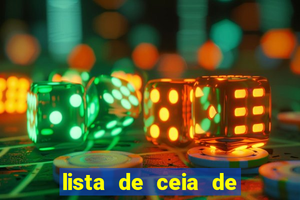 lista de ceia de natal para 20 pessoas