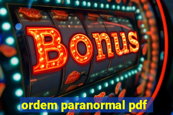 ordem paranormal pdf