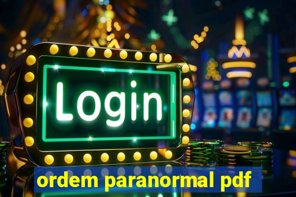 ordem paranormal pdf