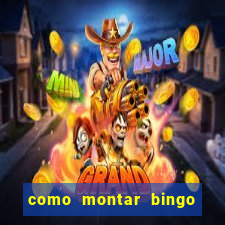 como montar bingo brinquedos toia