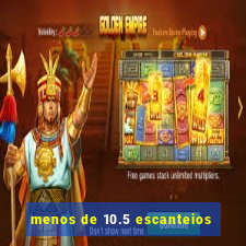 menos de 10.5 escanteios