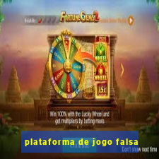 plataforma de jogo falsa