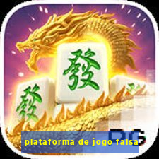 plataforma de jogo falsa