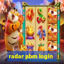 radar pbm login