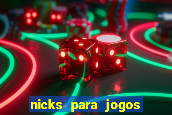 nicks para jogos de tiro