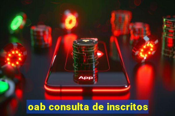 oab consulta de inscritos