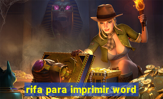 rifa para imprimir word