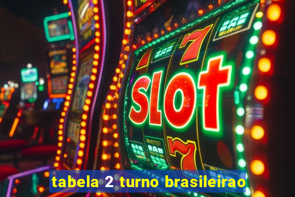 tabela 2 turno brasileirao