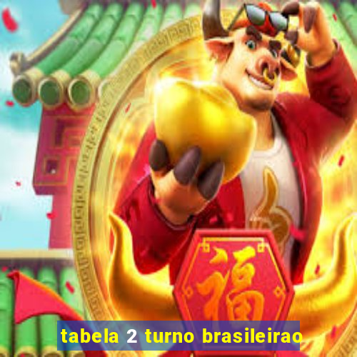 tabela 2 turno brasileirao