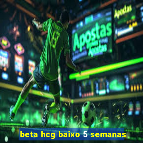 beta hcg baixo 5 semanas