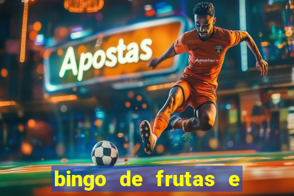 bingo de frutas e legumes para imprimir