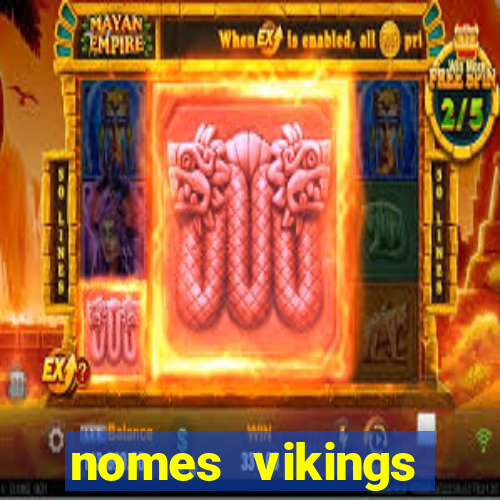 nomes vikings masculinos e significados