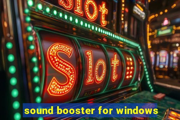 sound booster for windows