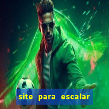 site para escalar time de futebol