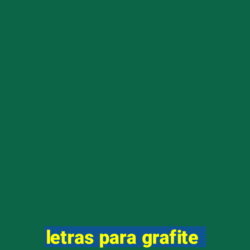 letras para grafite