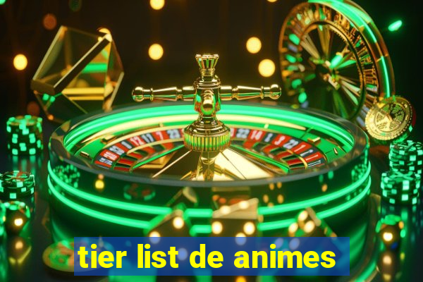 tier list de animes