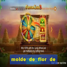 molde de flor de eva grande para imprimir