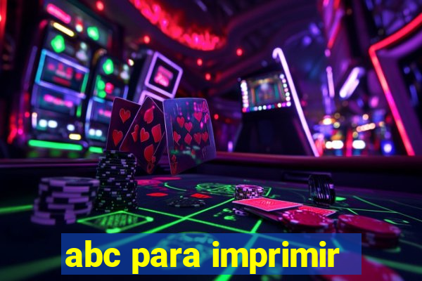 abc para imprimir