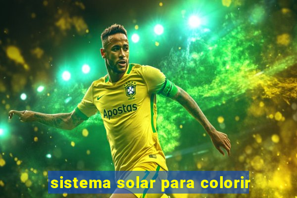 sistema solar para colorir