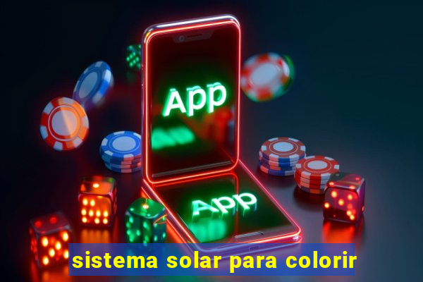 sistema solar para colorir