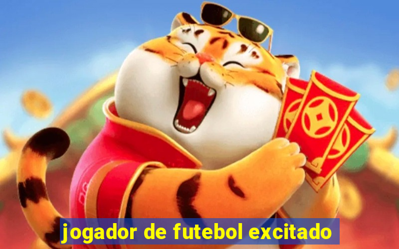 jogador de futebol excitado