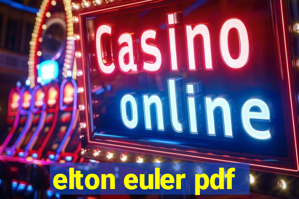 elton euler pdf