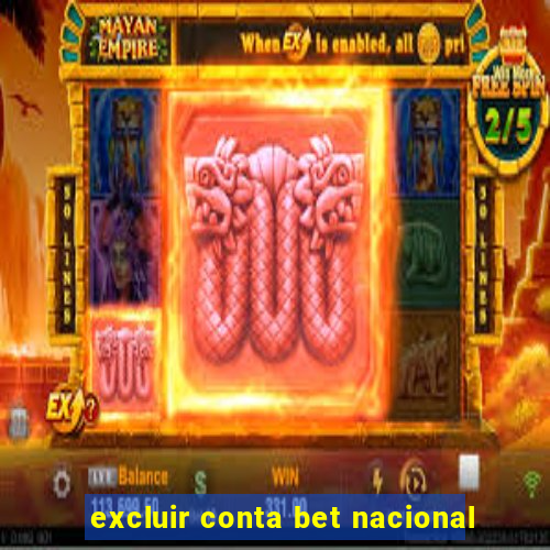 excluir conta bet nacional