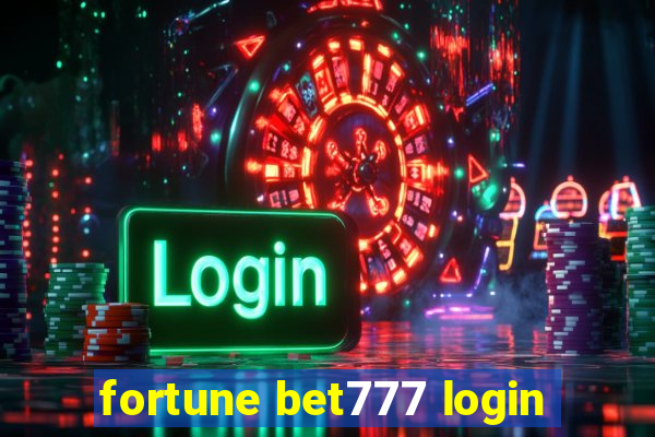 fortune bet777 login