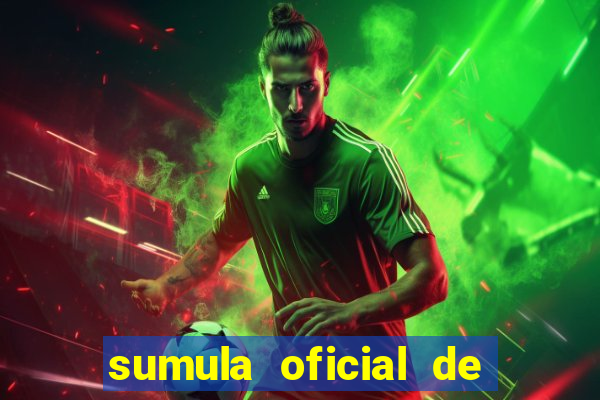 sumula oficial de futebol 7 society excel