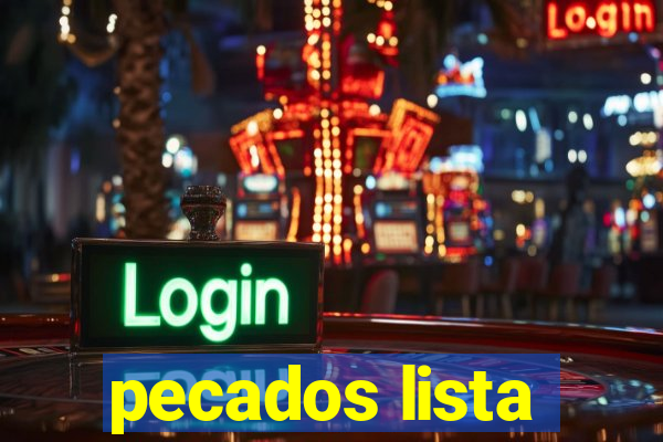 pecados lista