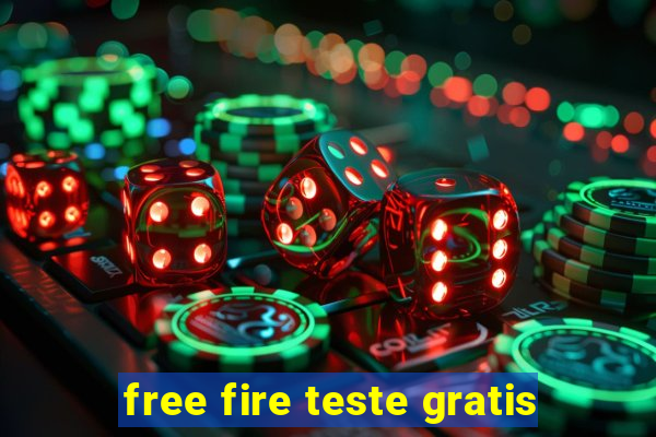 free fire teste gratis