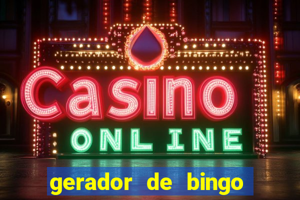 gerador de bingo de palavras