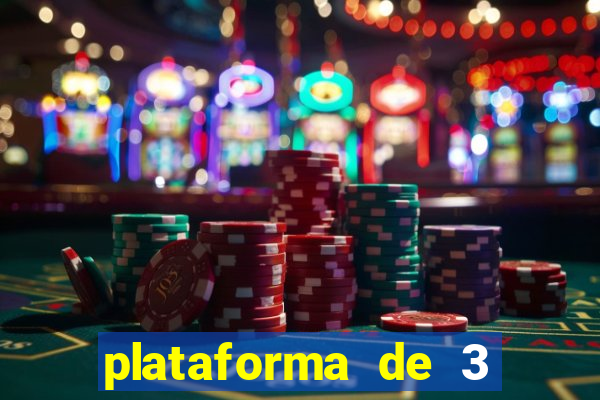 plataforma de 3 reais jogo