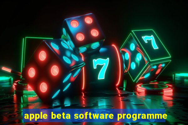 apple beta software programme