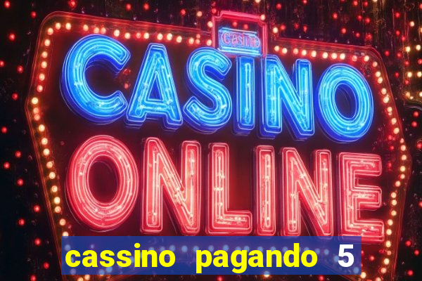 cassino pagando 5 reais no cadastro