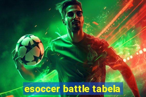 esoccer battle tabela