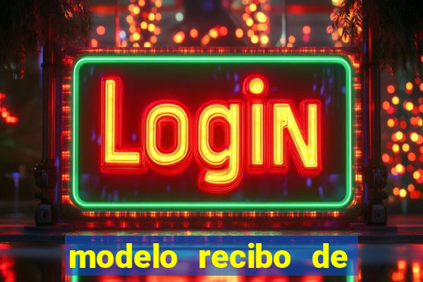 modelo recibo de pagamento word