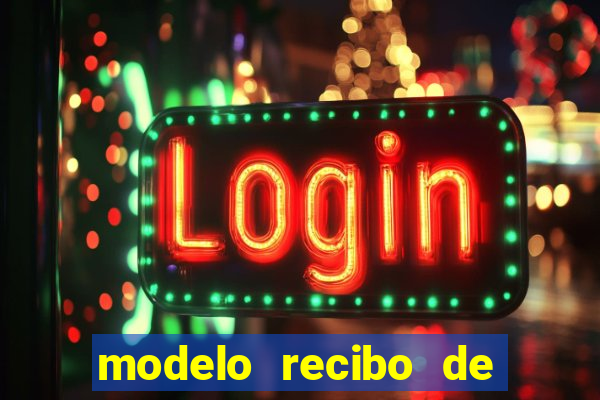 modelo recibo de pagamento word