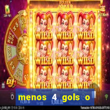 menos 4 gols o que significa