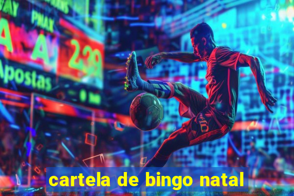 cartela de bingo natal