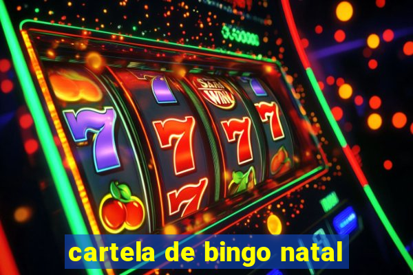 cartela de bingo natal