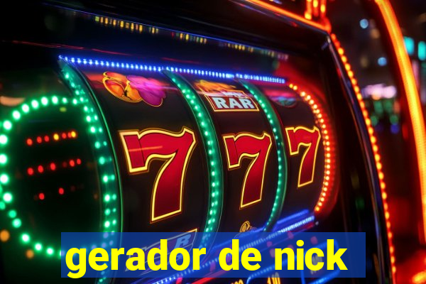 gerador de nick