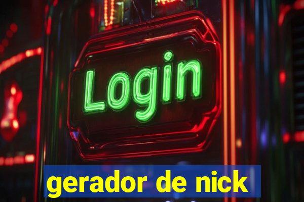 gerador de nick