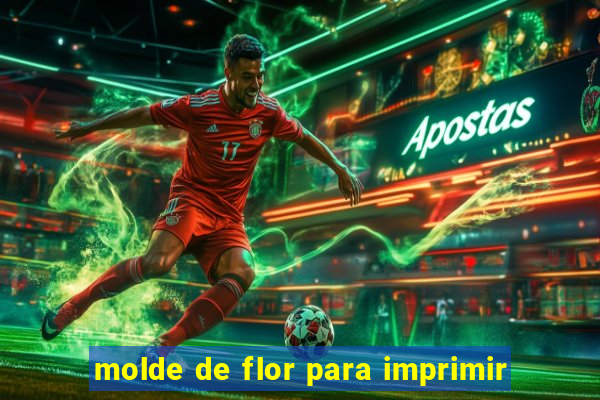 molde de flor para imprimir