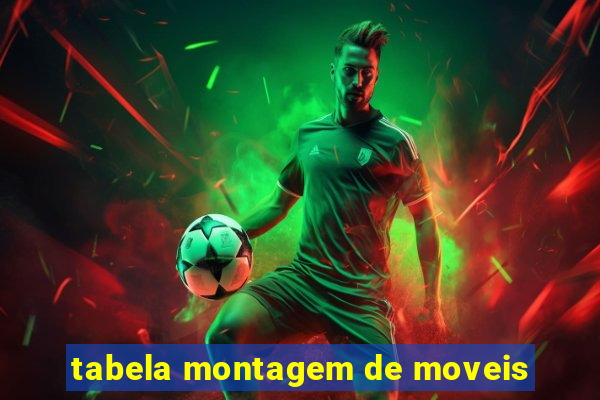 tabela montagem de moveis