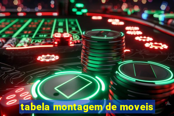 tabela montagem de moveis